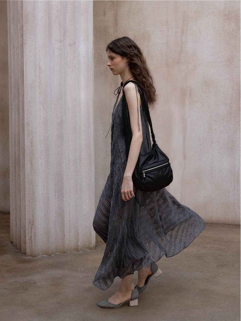 Melted Check Dress